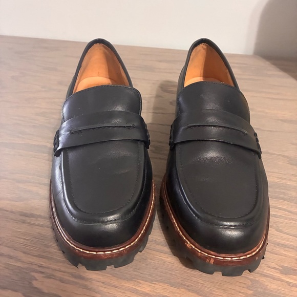 Madewell Women's 8 The Corinne Lugsole Loafers Black Classic Timeless Career - Picture 10 of 13